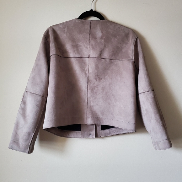 Zara Basic faux Suede Effect Jacket size M - Picture 6 of 8
